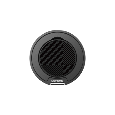 Raptic Defeme FreeFlow 360 Derece Dönebilen Karbon Fiber Tasarımlı Parmak Ring Stand Siyah-Gri