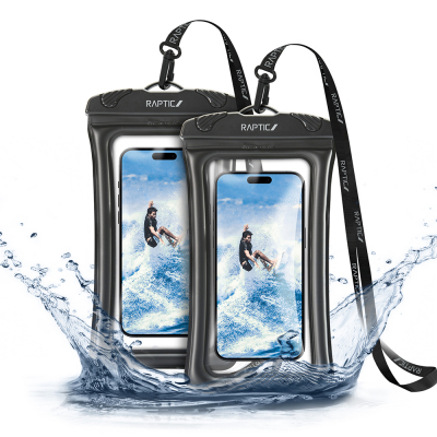 Raptic RT1087 Water Proof Series IPX8 Certified Universal Waterproof 6.9 inch Case Black