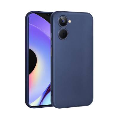 Realme 10 4G Case Zore Premier Silicone Cover Navy blue