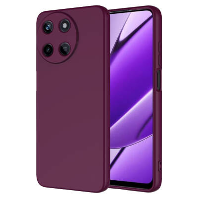 Realme 11 4G Case Zore Mara Lansman Cover Koyu Mor