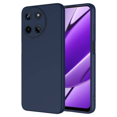 Realme 11 4G Case Zore Mara Lansman Cover Navy blue