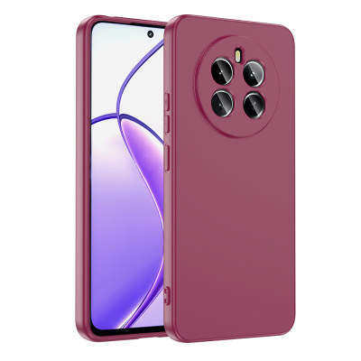 Realme 12 4G Case Zore Mara Launch Cover Koyu Mor