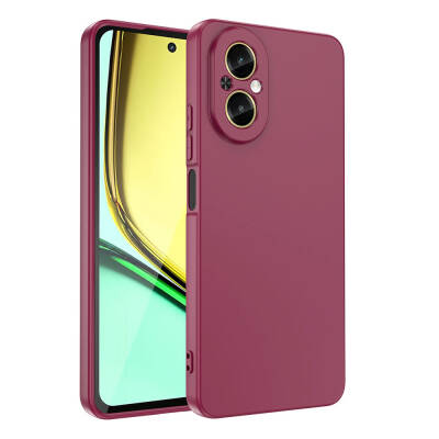 Realme 12 Lite Case Zore Mara Launch Cover Koyu Mor