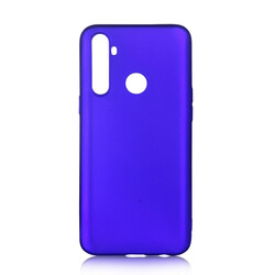 Realme 5i Case Zore Premier Silicon Cover Saks Blue