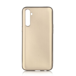 Realme 6 Pro Case Zore Premier Silicon Cover Gold