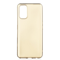 Realme 7 Pro Case Zore Premier Silicon Cover Gold