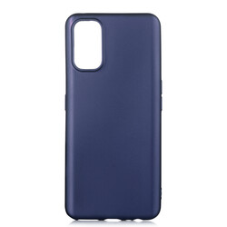 Realme 7 Pro Case Zore Premier Silicon Cover Navy blue
