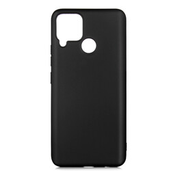 Realme C15 Case Zore Premier Silicon Cover Black