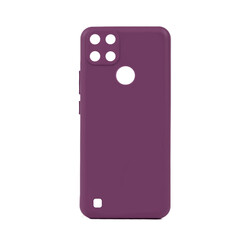 Realme C21Y Case Zore Biye Silicon Purple