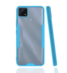 Realme C25 Case Zore Parfe Cover Blue