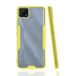 Realme C25 Case Zore Parfe Cover Yellow