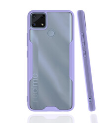 Realme C25 Case Zore Parfe Cover Purple