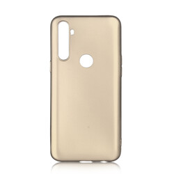 Realme C3 Case Zore Premier Silicon Cover Gold