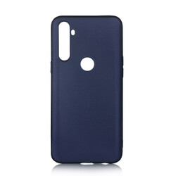 Realme C3 Case Zore Premier Silicon Cover Navy blue