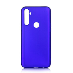 Realme C3 Case Zore Premier Silicon Cover Saks Blue