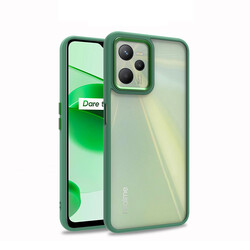 Realme C35 Case Zore Flora Cover Green