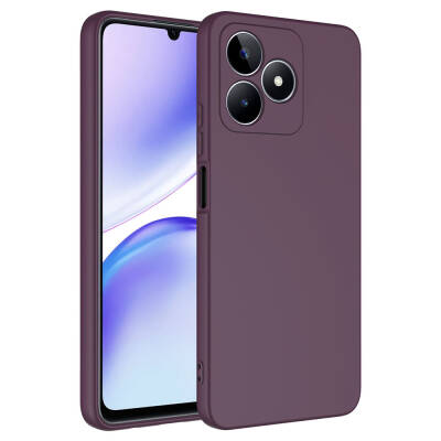 Realme C53 Case Zore Mara Launch Cover Koyu Mor