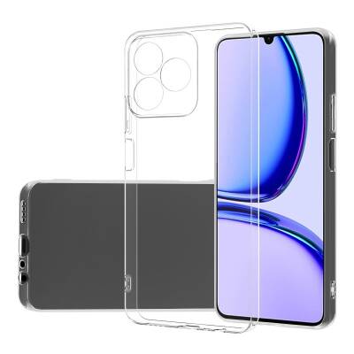 Realme C53 Kılıf Zore Süper Silikon Kapak Renksiz