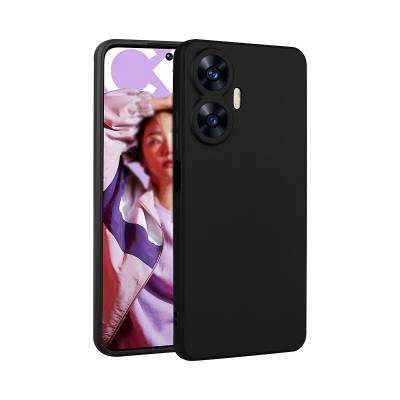 Realme C55 Case Zore Premier Silicone Cover Black