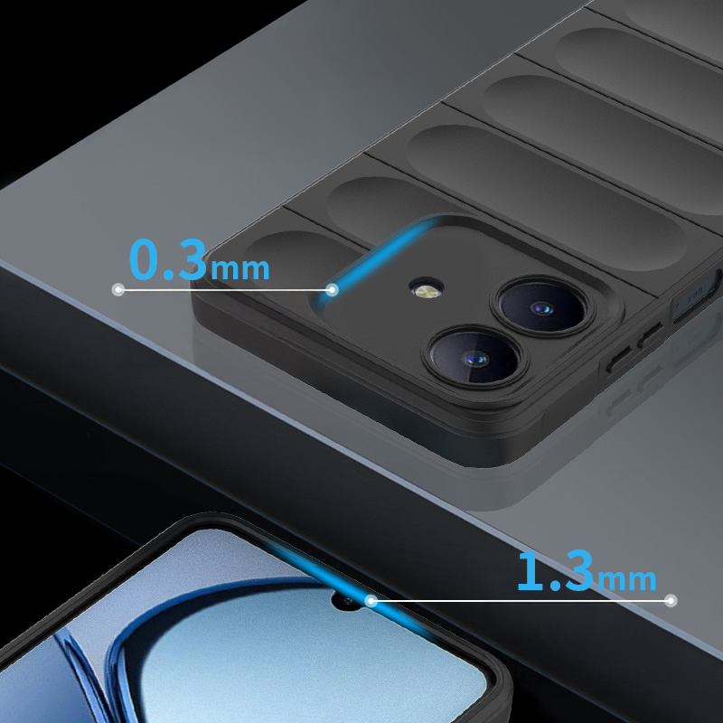 Realme C63 Kılıf Esnek TPU Oyuklu Arka Yüzey Tasarımlı Zore Etnik Silikon Kapak - 6
