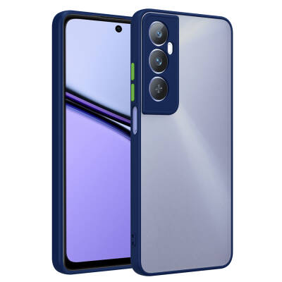 Realme C65 4G Case Zore Hux Cover Navy blue