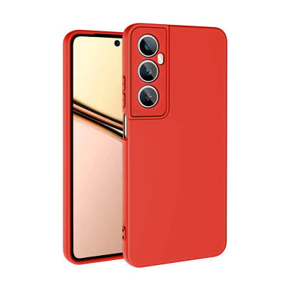 Realme C65 4G Case Zore Mara Lansman Cover Red