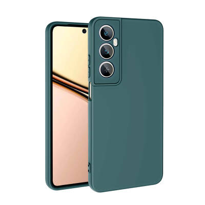 Realme C65 4G Case Zore Mara Lansman Cover Dark Green