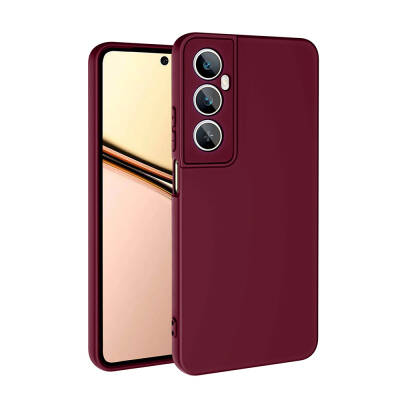 Realme C65 4G Case Zore Mara Lansman Cover Koyu Mor