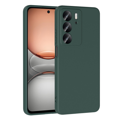 Realme C75 Case Zore Mara Lansman Cover Dark Green