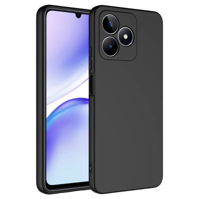 Realme Note 50 Case Zore Mara Lansman Cover Black