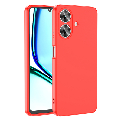 Realme Note 60 Case Zore Mara Launch Cover Red