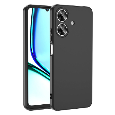 Realme Note 60 Case Zore Mara Launch Cover Black