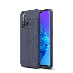 Realme 5i Case Zore Niss Silicon Cover Navy blue