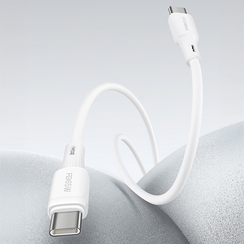 Recci RC123E Type-C PD GaN Technology Mini Fast Charger Set 65W 1M - 10