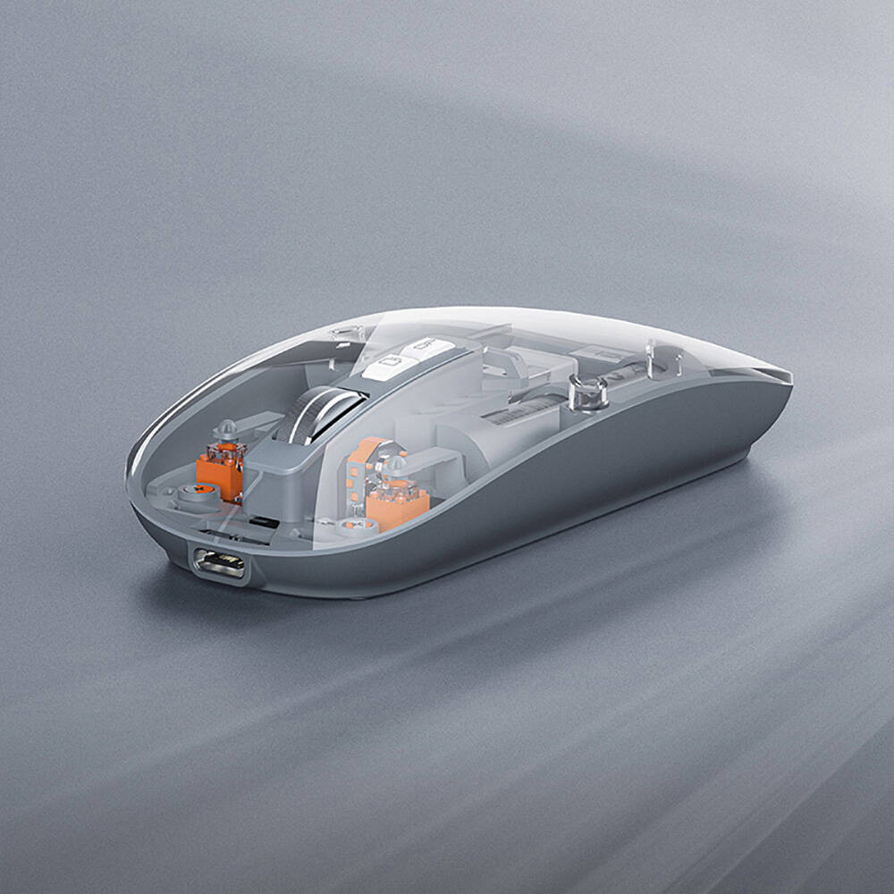 Recci RCS-M01 Space Capsule Serisi Multimod Kablosuz Şeffaf Tasarım Mouse - 7