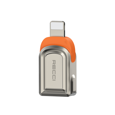 Recci RDS-A16L Ultra Hızlı Veri Aktarıcı Adaptör USB 3.0 to Lightning OTG Gri