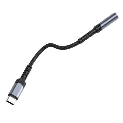 Recci RDS-A25 3.5mm to Type-C Audio Cable Grey