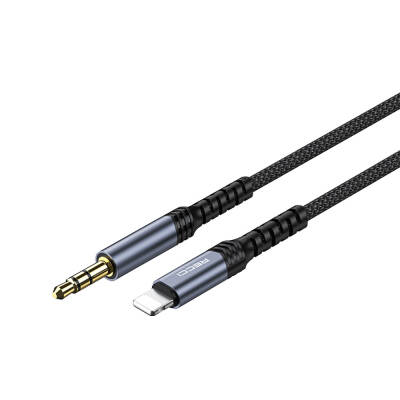 Recci RDS-A26 Lightning to 3.5mm AUX Audio Cable Grey