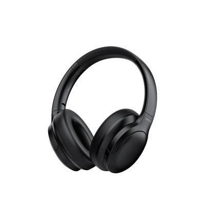 Recci REP-W59 Baron Series ANC and FM Supported Adjustable On-Ear Bluetooth Headphones Black