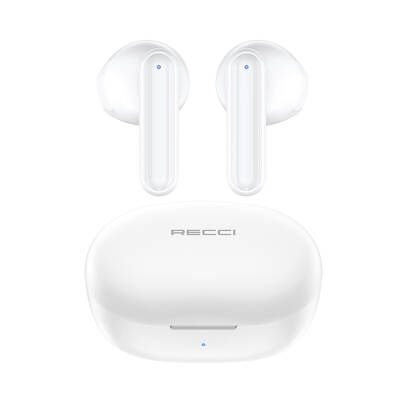 Recci REP-W78 Shell Series TWS In-Ear Bluetooth v5.3 Headphones White