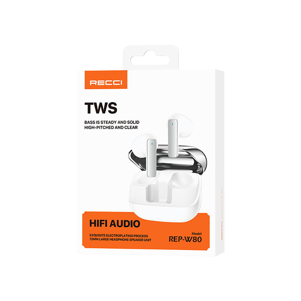 Recci REP-W80 Hi-Fi Ses Kaliteli TWS Kulak İçi Bluetooth v5.3 Kulaklık - 9