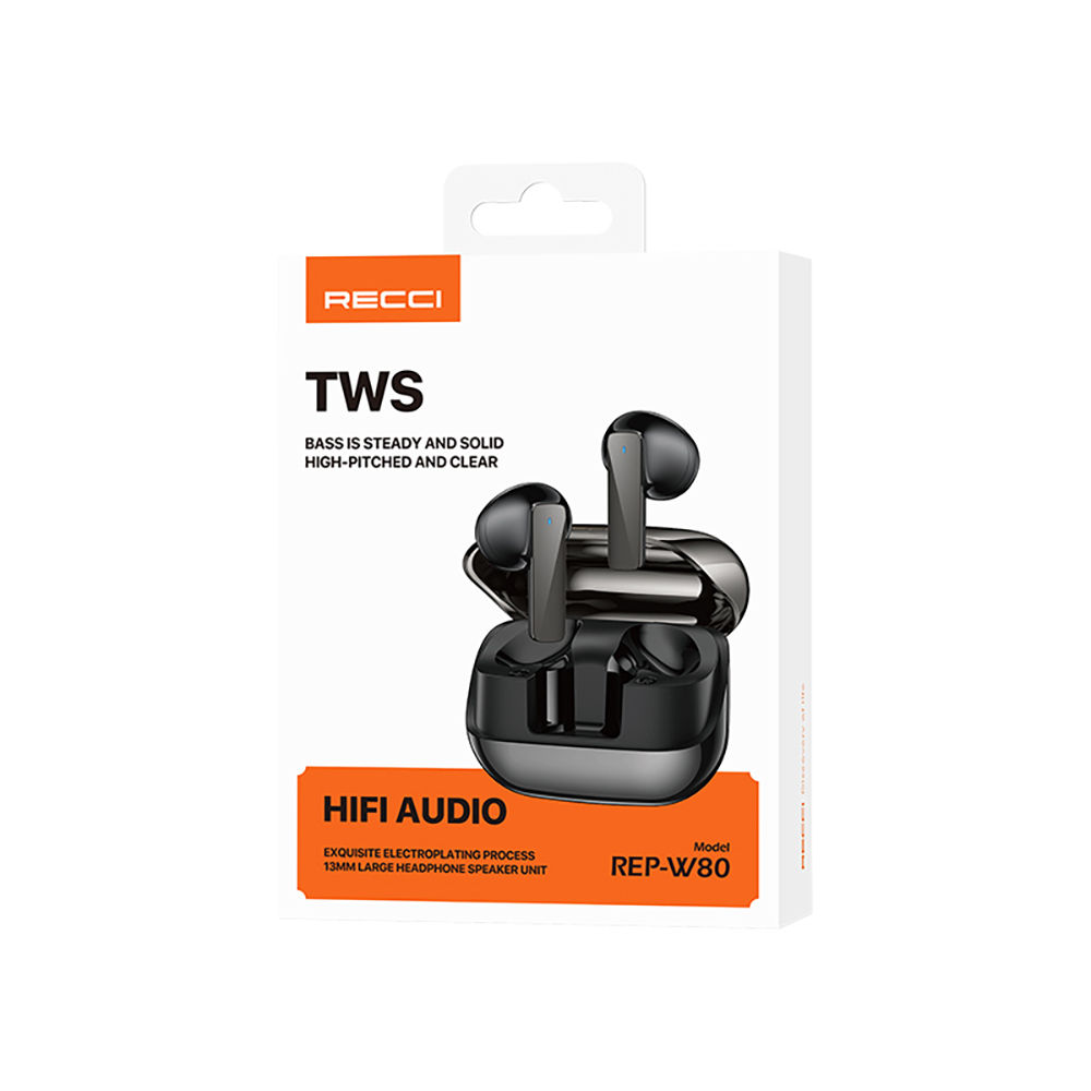 Recci REP-W80 Hi-Fi Ses Kaliteli TWS Kulak İçi Bluetooth v5.3 Kulaklık - 10