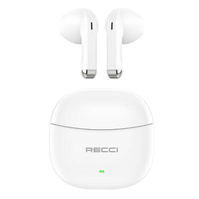 Recci REP-W81 Melody Series Hi-Fi Sound Quality TWS In-Ear Bluetooth v.5.3 Headphones White