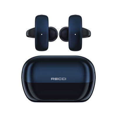 Recci REP-W83 Excellence Series ENC Technology Hi-Fi Sound Quality TWS In-Ear Bluetooth v.5.3 Headphones Blue