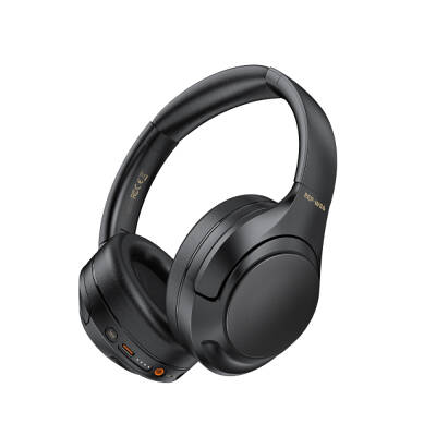 Recci REP-W86 ANC Featured Hi-Fi Sound Quality Over-Ear Bluetooth v.5.3 Headphones Black