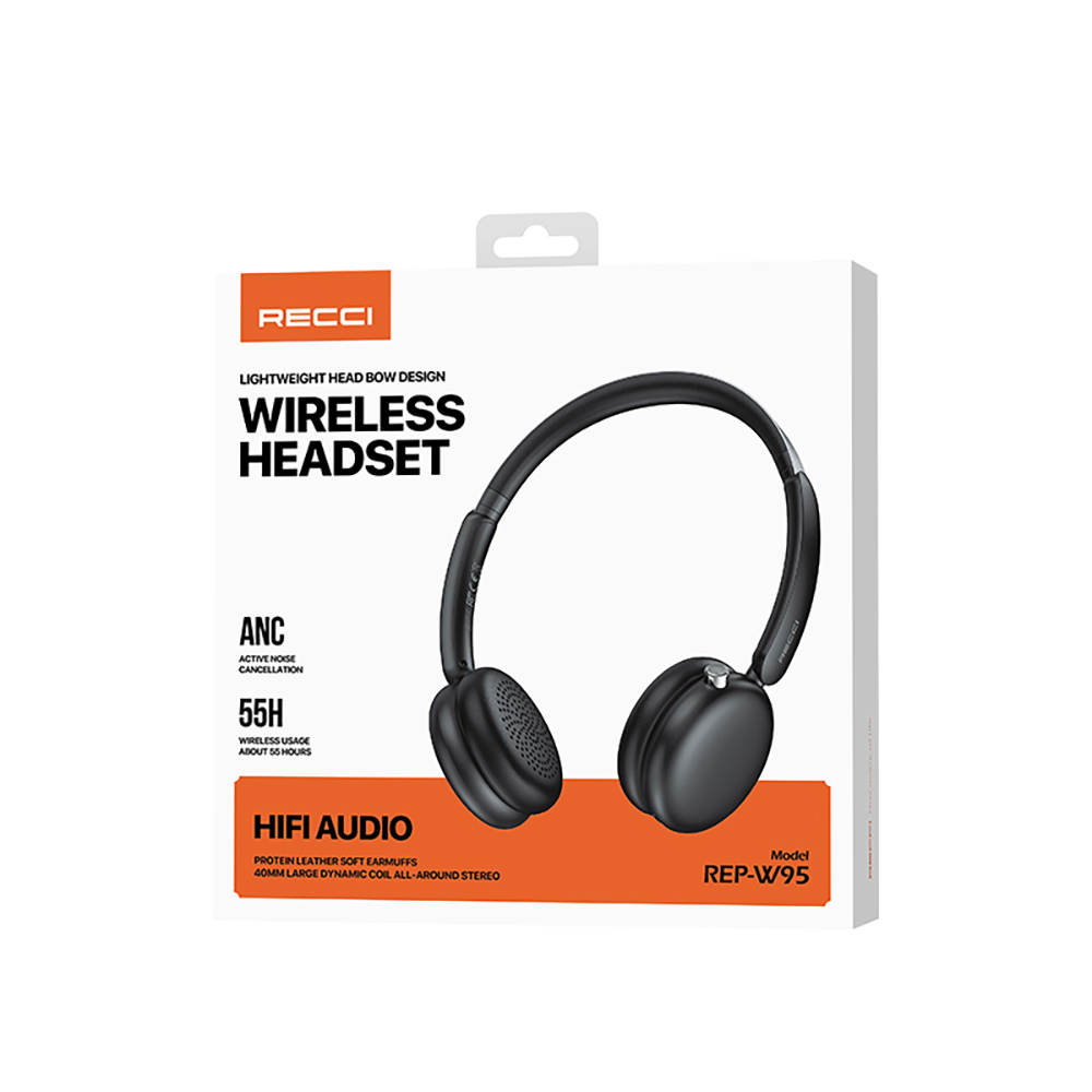 Recci REP-W95 ANC/ENC Özellikli Hi-Fi Ses Kaliteli Kulak Üstü Bluetooth v5.3 Kulaklık - 13