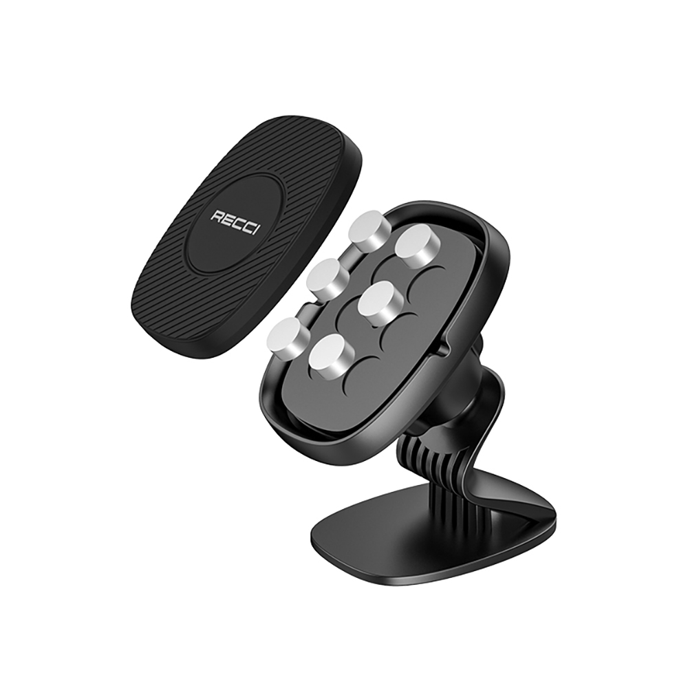 Recci RHO-C18 Strong Magnetic 360 Degree Rotatable Flat Floor Car Phone Holder - 4