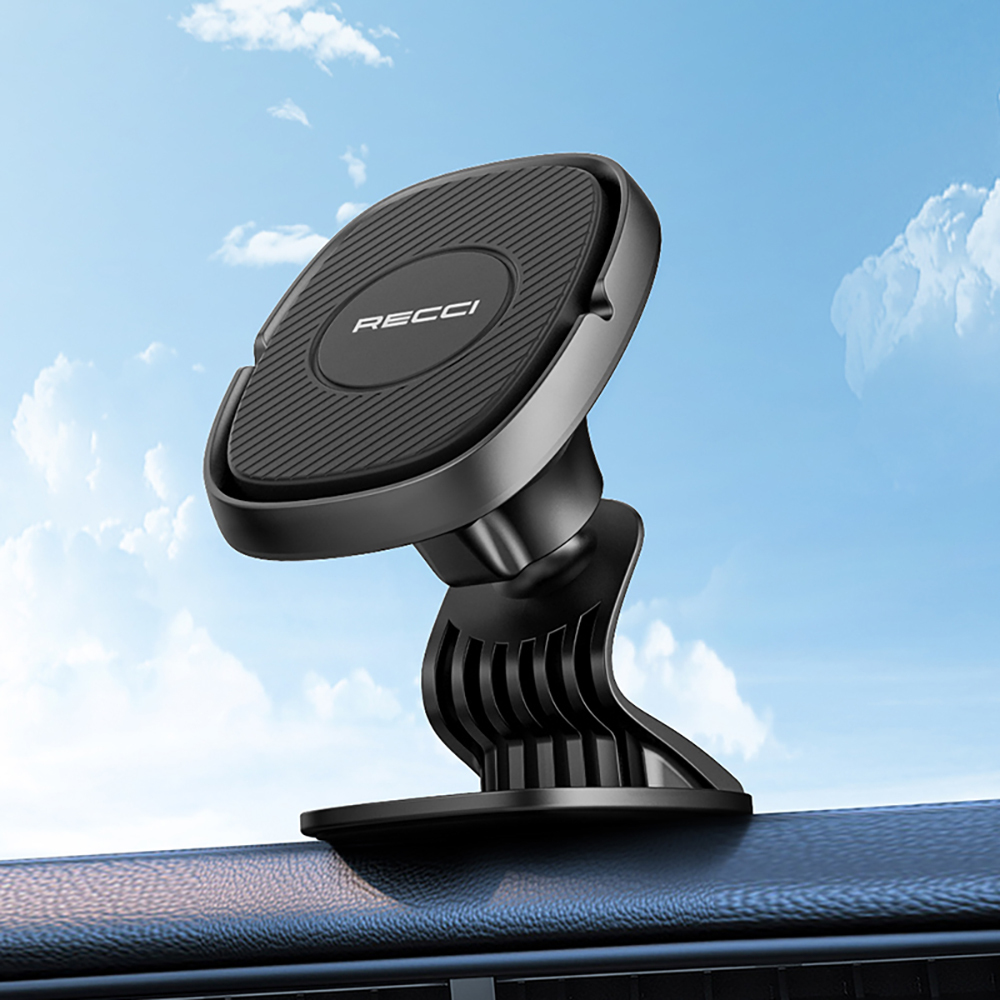 Recci RHO-C18 Strong Magnetic 360 Degree Rotatable Flat Floor Car Phone Holder - 5