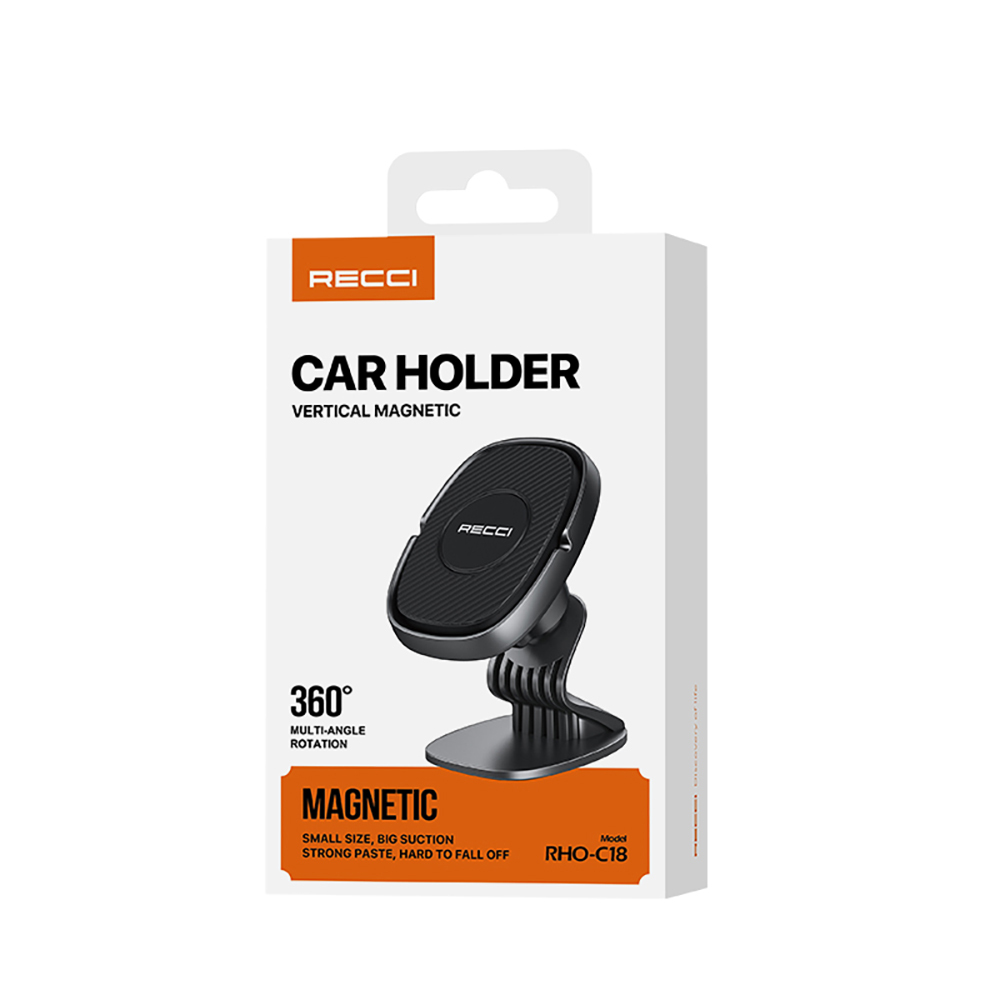 Recci RHO-C18 Strong Magnetic 360 Degree Rotatable Flat Floor Car Phone Holder - 7