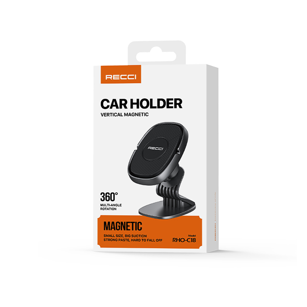 Recci RHO-C18 Strong Magnetic 360 Degree Rotatable Flat Floor Car Phone Holder - 13